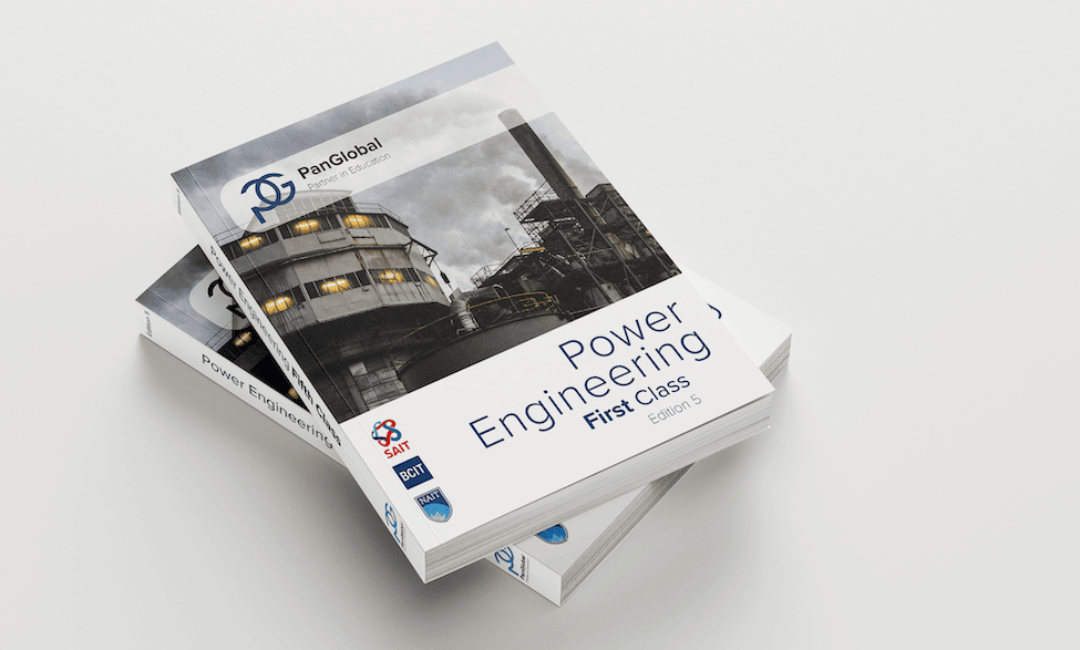 Mockup image of a power engineering textbook